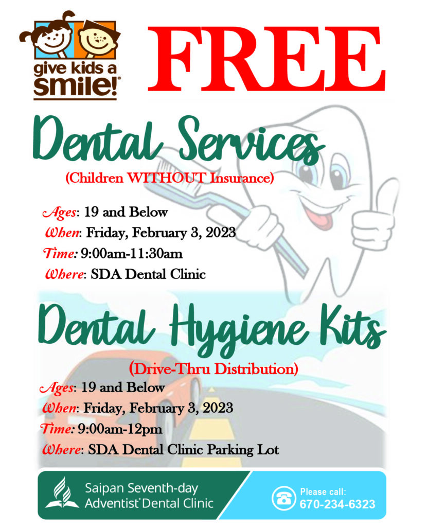 Give Kids a Smile 2023 Saipan SDA Dental Clinic